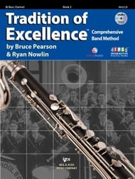 Tradition of Excellence Book #2 Bass Clarinet band method book cover